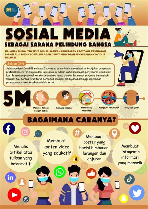poster sosial media sebagai sarana pelindung bangsa   materi