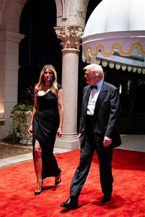 Melania Trump's 'exquisite' Versace dress at Mar-a-Lago's New Year’s