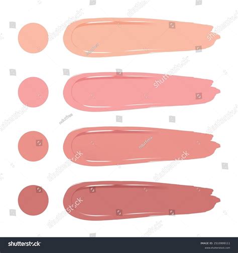 Realistic Pink Nude Lipstick Lip Gloss Stock Vector (Royalty Free