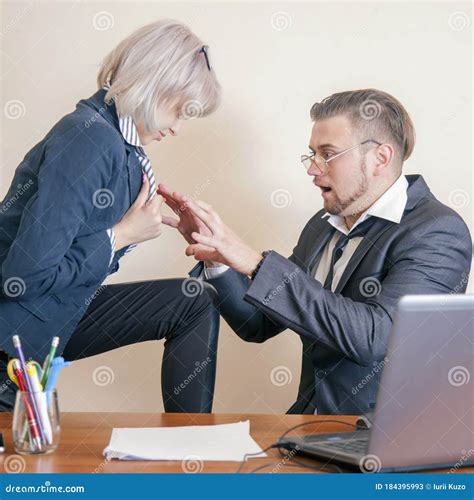 Sexual Harassment at Workplace and Unacceptable Behavior Concept