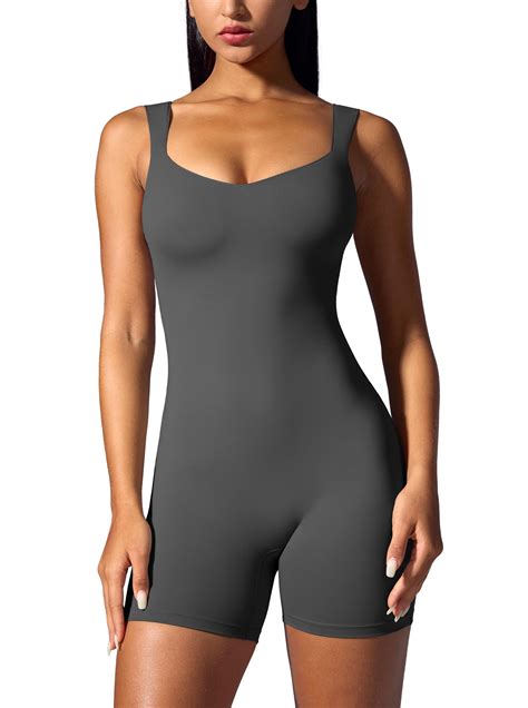 Vilanva Workout Jumpsuits for Women Yoga One Piece Tank Top Bodysuit