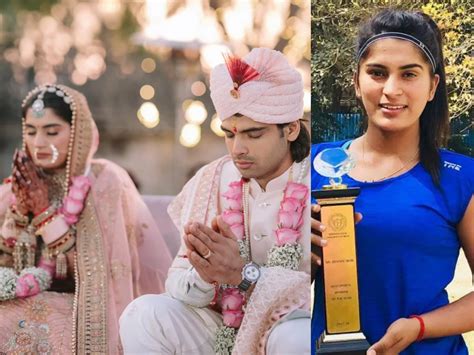 neeraj chopra wife himani mor haryana born tennis player key