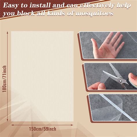 Magnetic Fly Screen Door Window Fly Screens Mesh 188 x 206 cm Double