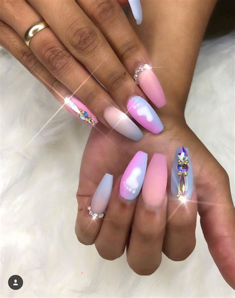gender reveal nails ideas 6