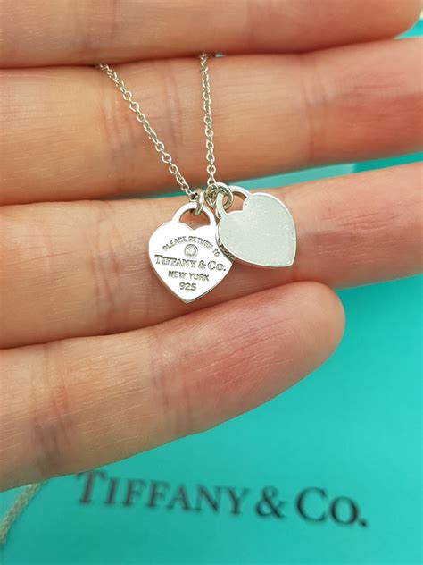 tiffany company pendants estate tiffany  ss large heart tag