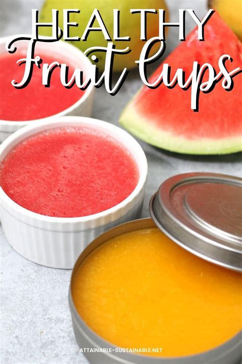 Homemade Jello Cups Made from Fresh Fruit -- Attainable Sustainable