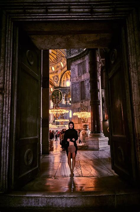 Playboy model in burka sparks outrage by flashing at Turkey’s Hagia