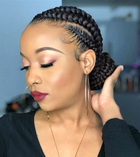 17 Stunning Cornrow Hairstyles For Black Women | Cornrow ponytail, Big ...