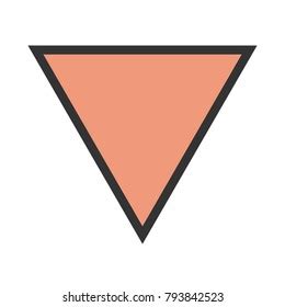 inverted triangle icon stock vector royalty   shutterstock