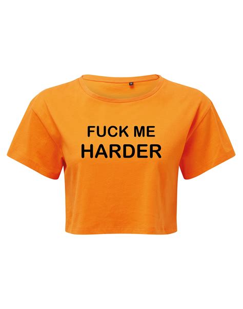 Fuck Me Harder Cropped T-shirt - Etsy