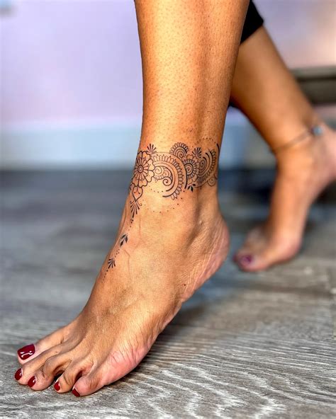 girly foot tattoo 2