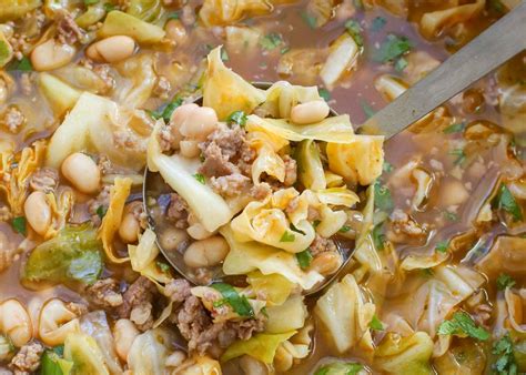 white bean cabbage soup vegetable recipes