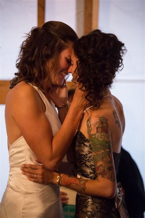 Courtney & Carli's DIYed rustic barn wedding • Offbeat Wed (was Offbeat ...