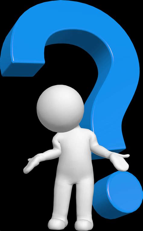 Three Question Marks Blue