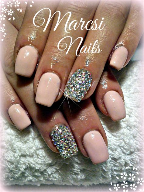 Pin by gwenthelpn on Nails in 2024 | Nude nail designs, Diamond nails