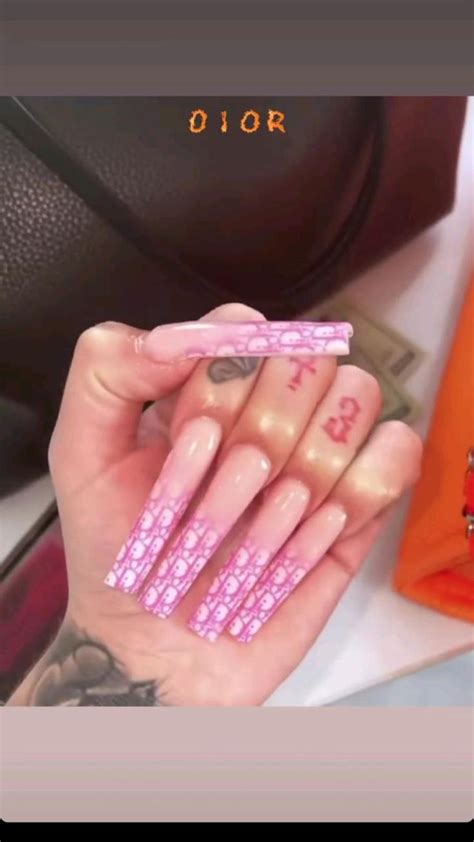 bhad bhabie | Cute acrylic nails, Long square acrylic nails, Square ...