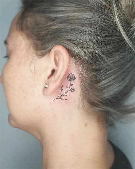 Tatuagem Atras Da Orelha