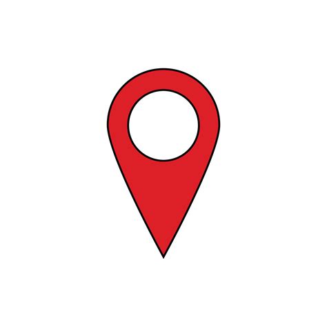 Vector location icon. Modern map pin place marker. Navigation map, gps ...