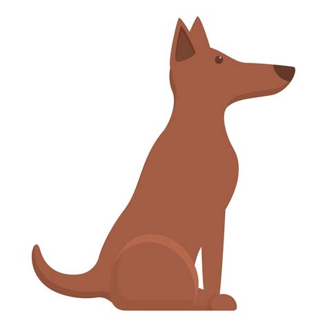 Sit command dog icon, cartoon style 14285496 Vector Art at Vecteezy