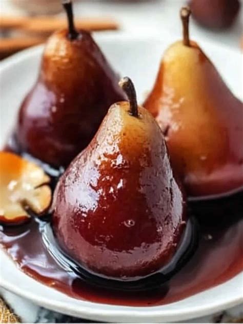 red wine poached pears recipes 10