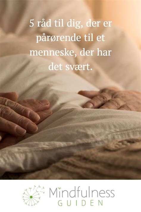 Hvordan kan man være noget for et andet menneske, når der ikke er mere ...