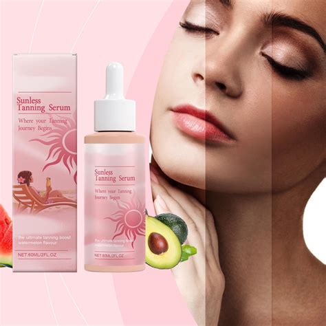 SDOHIG Brown Tan Accelerator Drops, Sunless Tanning Drops, Skin Bronze