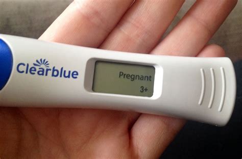 positive pregnancy test picture clear blue - Captions Week