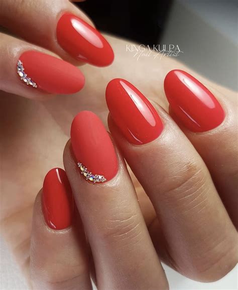 nail art red color 1