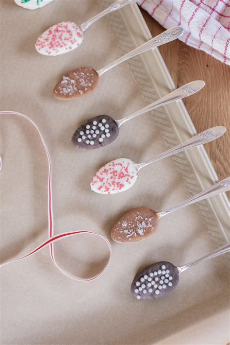 DIY Chocolate Spoons for Coffee or Hot Chocolate