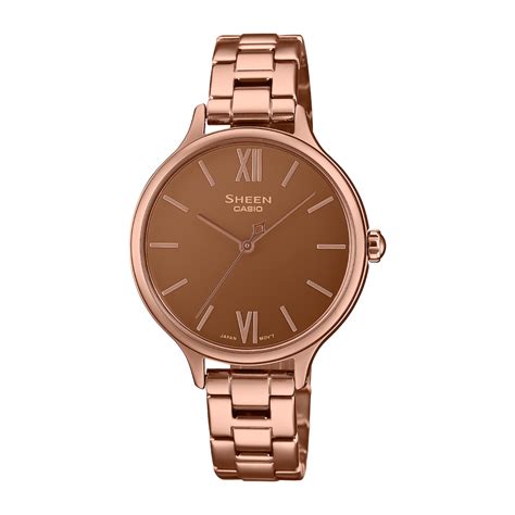 SHE-4560PG-4AUDF | Đồng Hồ Casio | Sheen | Nữ | Dây Kim Loại | Kính ...