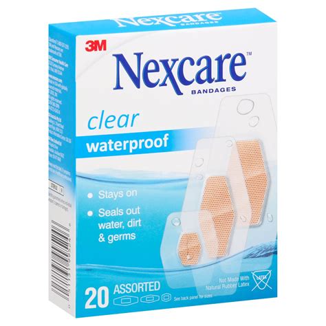 Nexcare Waterproof Clear Bandages - Shop Bandages & gauze at H-E-B