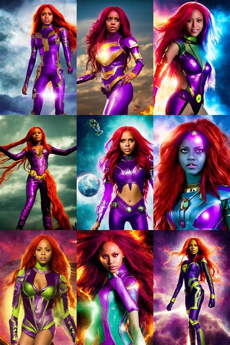starfire from teen titans live action movie directed | Stable Diffusion