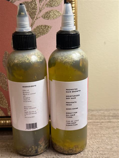Edens Essential Herbal Oil(hair Growth Oil) - Etsy