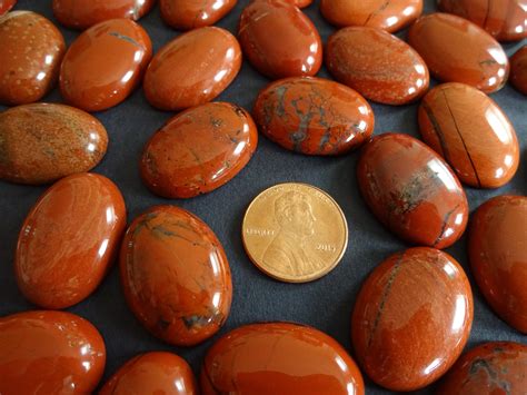 xmm natural red jasper gemstone cabochon oval cabochon etsy