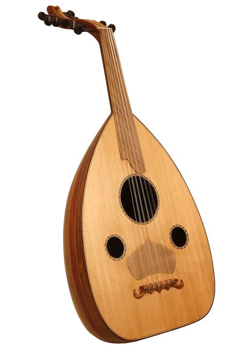 Egyptian Lute Instrument with Art Deco Design