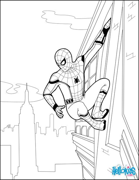 Dibujos para colorear spiderman homecoming 2 - es.hellokids.com