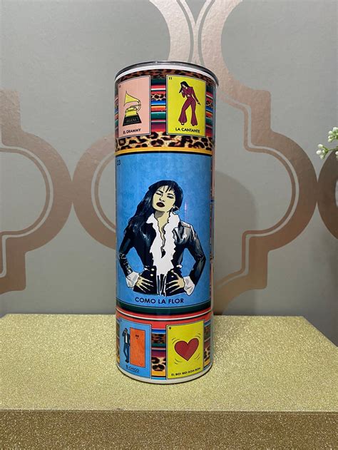 Selena Loteria 20 Oz Steel Tumbler With Reusable Plastic Straw - Etsy
