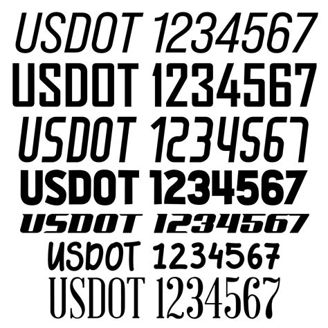 What Font Should You Use For Your USDOT Number Decal Sticker? | USDOT