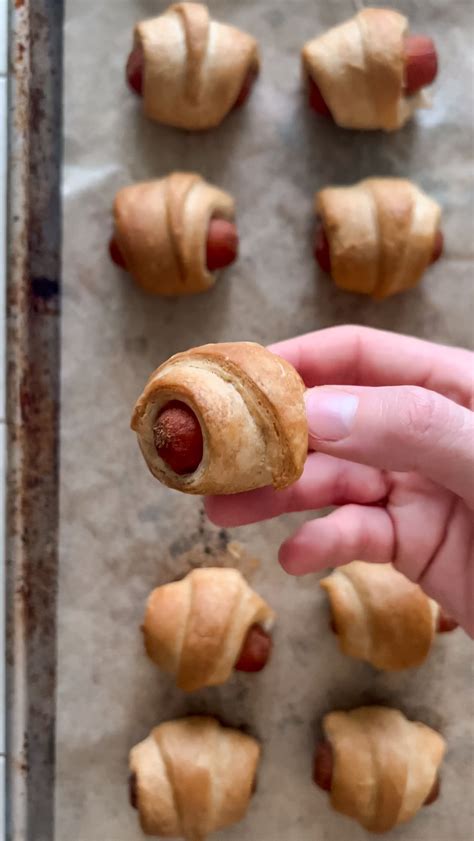 katie lopynski | vegan pigs in a blanket complete w mini hotdogs made