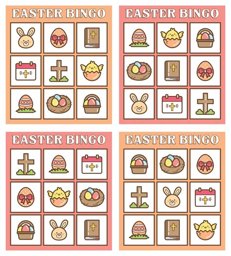 Easter Bingo Cards Printable Easter Games Artofit30 Free Printable