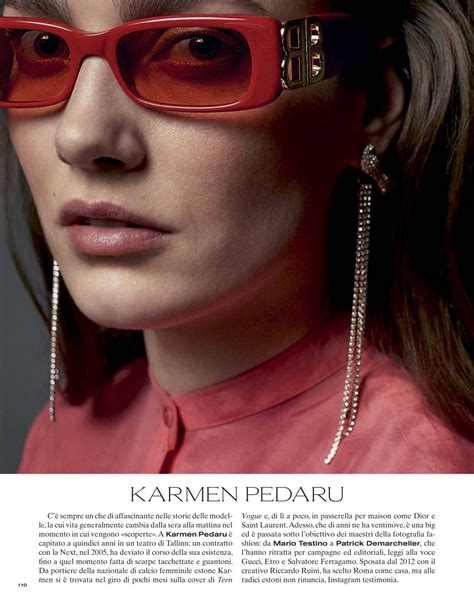 KARMEN PEDARU in Vanity Fair Magazine, Italy December 2019 – HawtCelebs