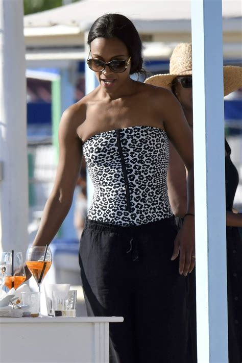 Zoe Saldana – Swimsuit Candids in Italy - Hot Celebs Home