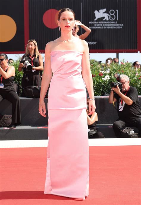 Felicity Jones The Brutalist Red Carpet 1 - Satiny.org