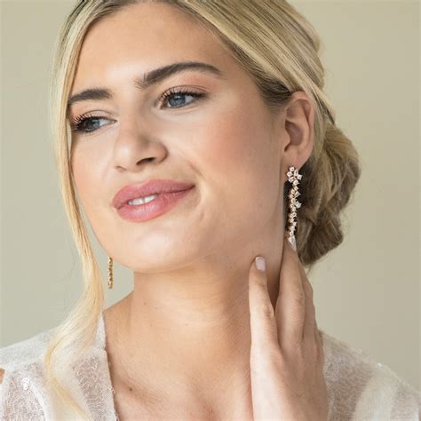 Islington crystal cluster drop earrings (gold) | Ivory & Co – Liberty