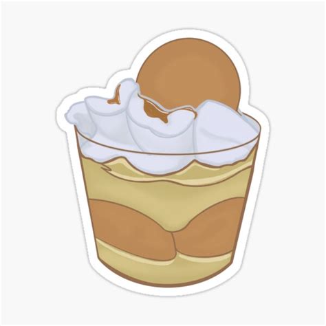 "Banana Pudding" Sticker for Sale by LadyLongLimb | Redbubble