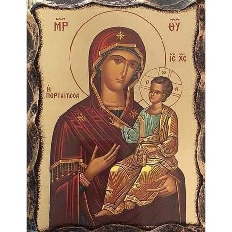 Икона Иверската Св. Богородица, Дърво, 15x21 см - eMAG.bg