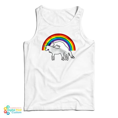 uniporn unicorn parody tank top  unisex digitalprintcustomcom
