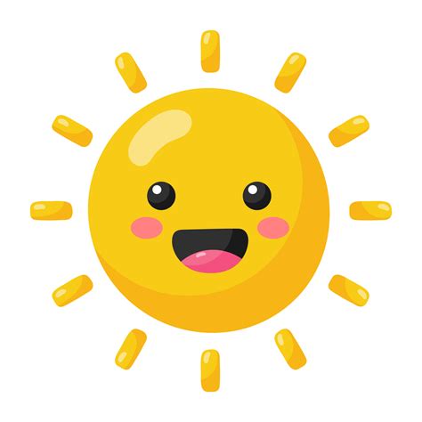 icono del sol kawaii. 18931340 PNG