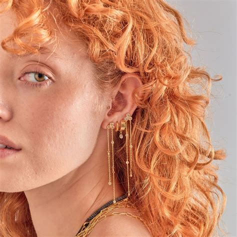 Bezel DBY Chain Earrings – JTG Jewelry