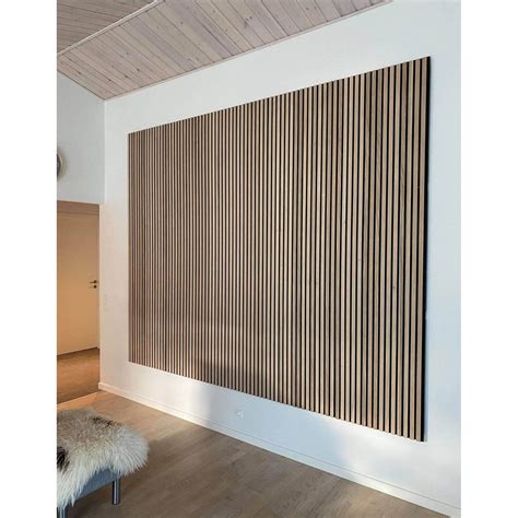advanced sound absorbing wooden veneer mdf slats acoustic panel wood